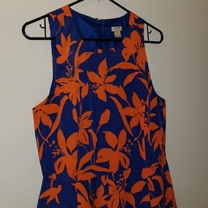 J crew flared dress in floral